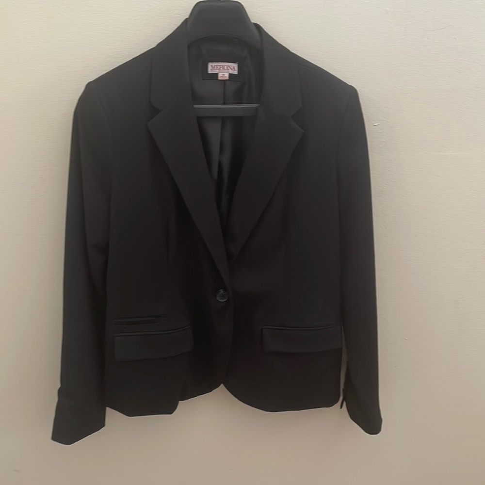 Merona professional black button blazer